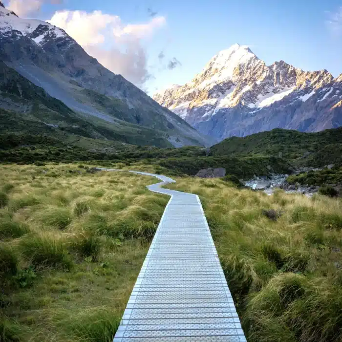 The Hooker Valley Track is one of New Zealand's most popular hiking tracks.